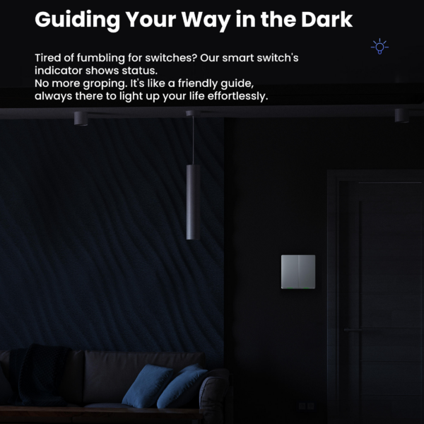 Công tắc thông minh SmartV | Dòng M6 (Mặt PC)