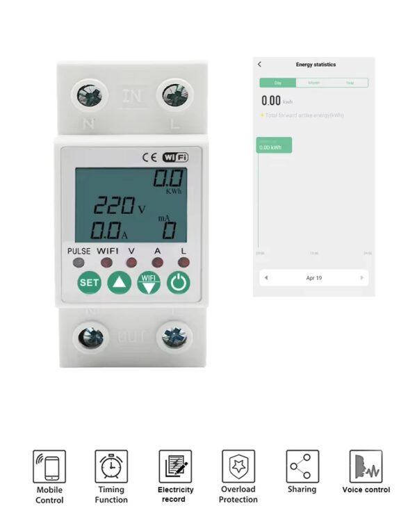 Đồng hồ điện thông minh Wifi SmartV SVPM