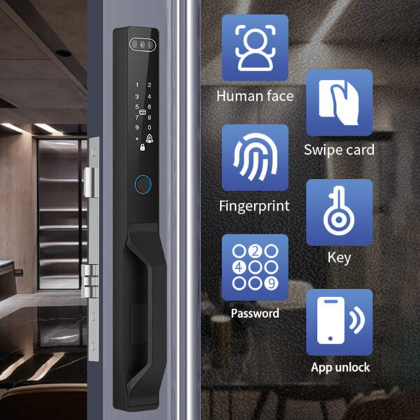 SV-SDL-AL02 | Khóa Cửa Nhôm Thông Minh 6 in 1, IP65