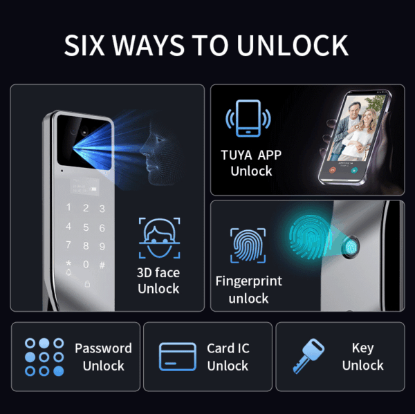 SV-SDL-WD03 | Khóa Cửa Thông Minh 6 in 1