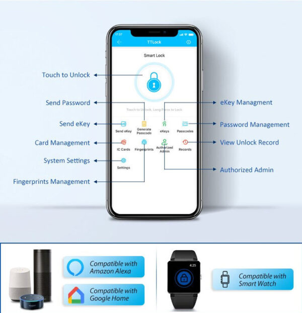 SV-SDL-G01 | Khóa Cửa Cổng Thông Minh