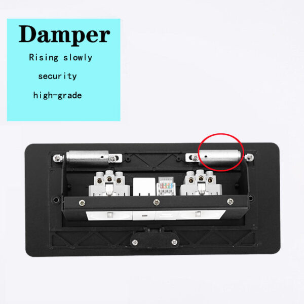 Ổ Cắm Âm Bàn TS-2 | Màu Đen