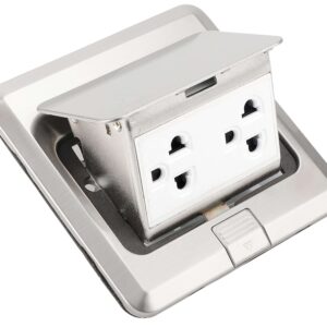 Ổ Cắm Âm Sàn Đa Năng FS-1 | Màu Bạc