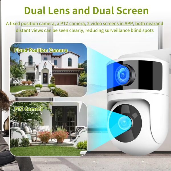 SV-CA-02 | Camera AI An Ninh Ngoài Trời WiFi Ống Kính Kép 4MP