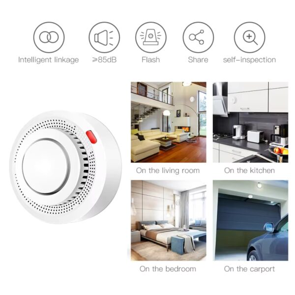 SV-SD01 | Cảm Biến Báo Khói Thông Minh SmartV Zigbee 3.0 / Wi-Fi