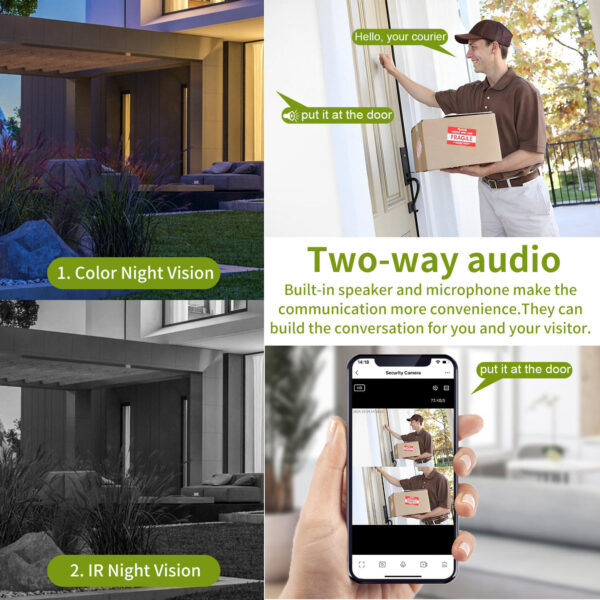 SV-CA-02 | Camera AI An Ninh Ngoài Trời WiFi Ống Kính Kép 4MP