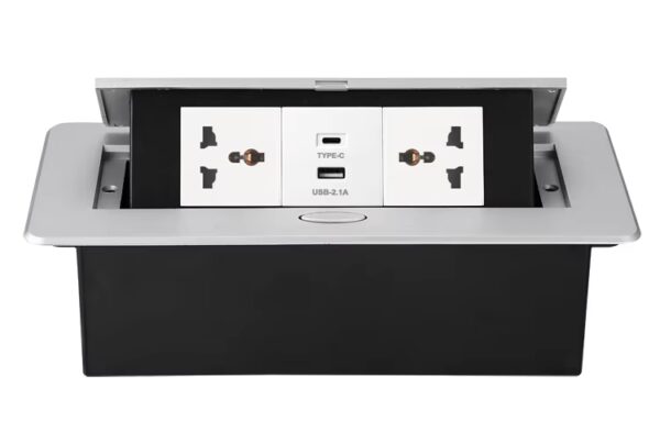 Ổ Cắm Âm Bàn TS-1 | Màu Xám